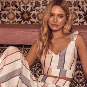 Multi Striped Tie-Back Crop Top